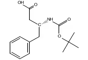 (R)-3-tert-Butoxycarbonylamino-4-phenylbutyric acid structure, CAS 101555-61-7