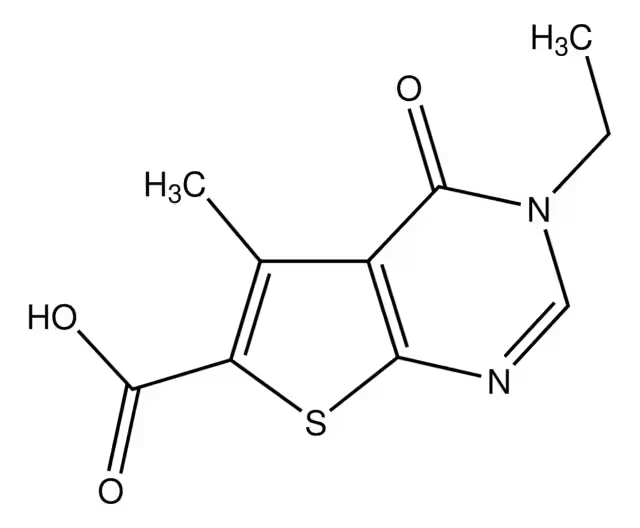 5-Methyl-4-oxo-3,4-dihydrothieno[2,3-d]pyrimidine-6-carboxylic acid structure, CAS 101667-97-4