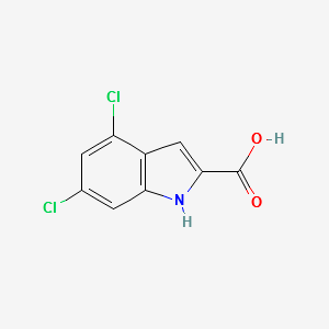 4,6-Dichloro-1H-indole-2-carboxylic acid structure, CAS 101861-63-6