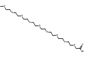 3,6,9,12,15,18,21,24,27-Nonaoxaoctacosanoic acid structure, CAS 102013-72-9
