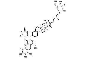 Pseudoprotodioscin structure, CAS 102115-79-7