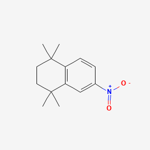 1,1,4,4-Tetramethyl-6-nitro-1,2,3,4-tetrahydronaphthalene structure, CAS 102121-55-1