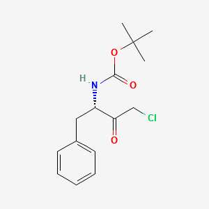 (3S)-3-(tert-Butoxycarbonyl)amino-1-chloro-4-phenyl-2-butanone structure, CAS 102123-74-0