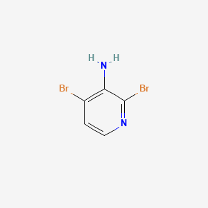 3-Amino-2,4-dibromopyridine structure, CAS 102249-45-6