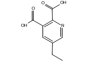 5-Ethylpyridine-2,3-dicarboxylic acid structure, CAS 102268-15-5
