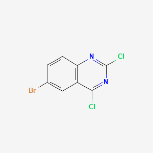 6-Bromo-2,4-dichloroquinazoline structure, CAS 102393-82-8