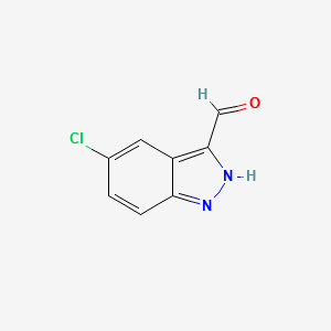 5-Chloroindazole-3-carboxaldehyde structure, CAS 102735-84-2