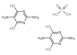 2,5-Diamino-4,6-dihydropyrimidine hemisulfate salt structure, CAS 102783-67-5