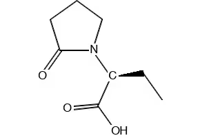 (2S)-2-(2-Oxopyrrolidin-1-yl)butanoic acid structure, CAS 102849-49-0