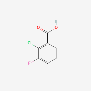 2-Chloro-3-fluorobenzoic acid structure, CAS 102940-86-3
