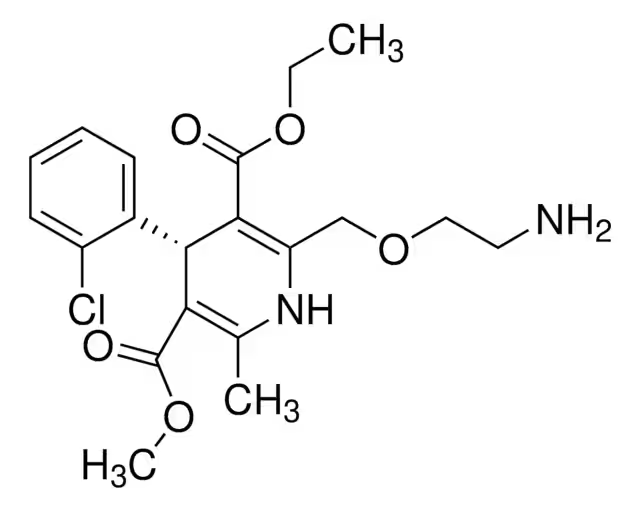 Levamlodipine structure, CAS 103129-82-4