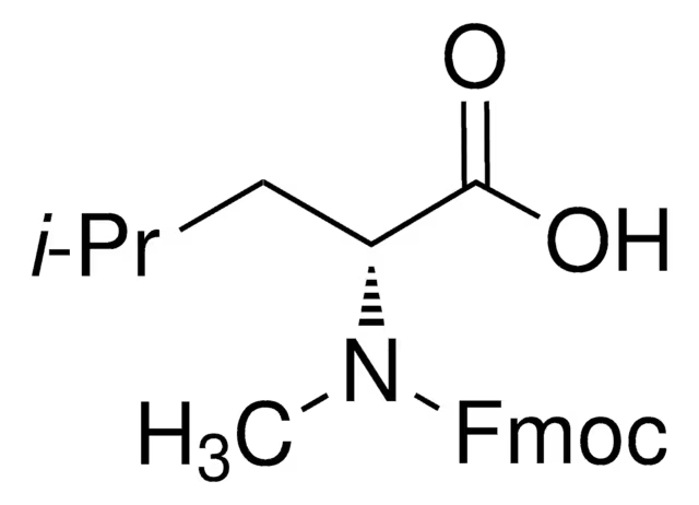 Fmoc-N-methyl-D-leucine structure, CAS 103478-63-3