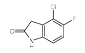4-Chloro-5-fluoroindolin-2-one structure, CAS 103585-71-3