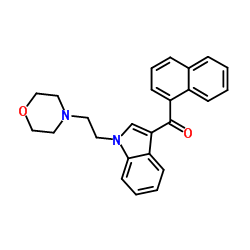 [1-[2-(4-Morpholinyl)ethyl]-1H-indol-3-yl]-1-naphthalenylmethanone structure, CAS 103610-04-4