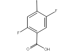 2,5-Difluoro-4-methylbenzoic acid structure, CAS 103877-80-1