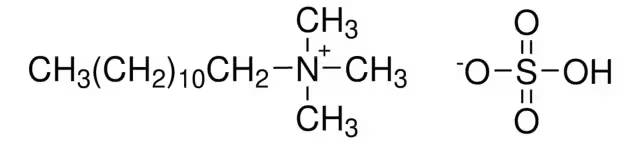 Dodecyltrimethylammonium hydrogen sulfate structure, CAS 103999-25-3
