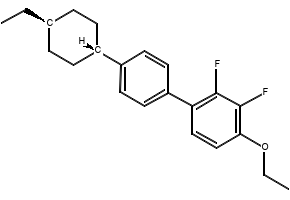 [trans(trans)]-4-(4-Ethylcyclohexyl)-4'-(4-methylcyclohexyl)-1,1'-biphenyl structure, CAS 104021-92-3
