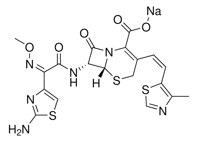 Cefditoren sodium structure, CAS 104146-53-4
