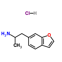 6-APB (6-(2-aminopropyl)benzofuran) structure, CAS 286834-84-2