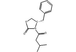 (S)-3-(3-Methylbutanoyl)-4-benzyloxazolidin-2-one structure, CAS 104266-90-2