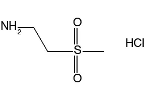 2-Aminoethylmethylsulfone hydrochloride structure, CAS 104458-24-4