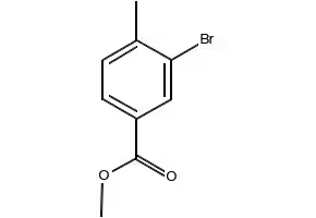Methyl 3-bromo-4-methylbenzoate structure, CAS 104901-43-1