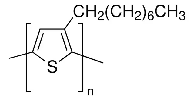 Poly(3-octylthiophene-2,5-diyl) structure, CAS 104934-51-2
