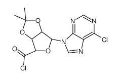1-(6-Chloro-9H-purin-9-yl)-1-deoxy-2,3-O-isopropylidene-beta-D-ribofuranuronoyl chloride structure, CAS 104940-65-0
