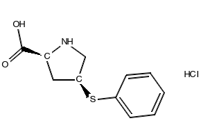 cis-4-Phenylthio-L-proline hydrochloride structure, CAS 105107-84-4