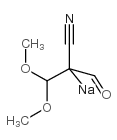 3,3-Dimethoxy-2-(hydroxymethylene)propionitrile sodium salt structure, CAS 105161-33-9