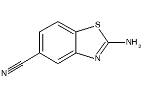2-Amino-5-cyanobenzothiazole structure, CAS 105314-08-7