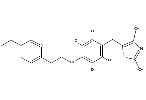 5-[4-[2-(5-Ethyl-2-pyridyl)ethoxy]benzyl]-2,4-thiazolidinedione structure, CAS 105390-47-4