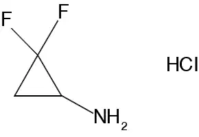 2,2-Difluorocycloprop-1-ylamine hydrochloride structure, CAS 105614-25-3