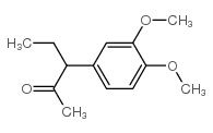 3-(3,4-Dimethoxyphenyl)pentane-2-one structure, CAS 105638-31-1