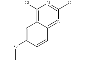 2,4-Dichloro-6-methoxyquinazoline structure, CAS 105763-77-7