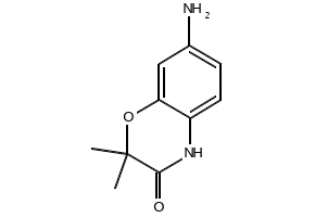 7-Amino-2,2-dimethyl-2H-benzo[b][1,4]oxazin-3(4H)-one structure, CAS 105807-83-8