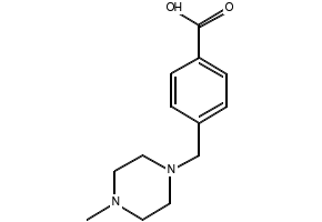 4-(4-Methylpiperazin-1-ylmethyl)benzoic acid structure, CAS 106261-48-7