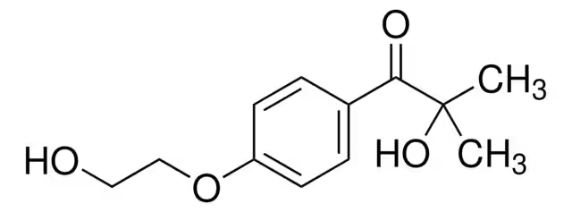 2-Hydroxy-4'-(2-hydroxyethoxy)-2-methylpropiophenone structure, CAS 106797-53-9