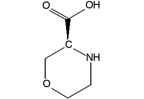 (S)-3-Morpholinecarboxylic acid structure, CAS 106825-79-0