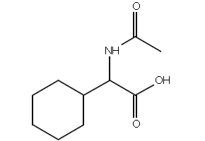 N-Acetyl-DL-cyclohexylglycine structure, CAS 107020-80-4