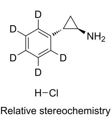 trans-2-(Phenyl-D5)cyclopropylamine hydrochloride structure, CAS 107077-98-5