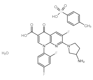 Tosufloxacin tosilate structure, CAS 107097-79-0