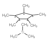 (Trimethyl)pentamethylcyclopentadienyltitanium (IV) structure, CAS 107333-47-1