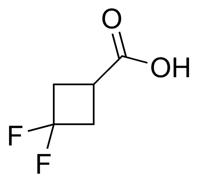 3,3-Difluorocyclobutanecarboxylic acid structure, CAS 107496-54-8