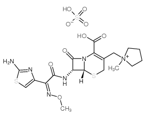 Cefepime sulfate structure, CAS 107648-78-2
