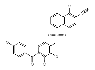 2,3,4,4'-Tetrahydroxybenzophenone 1,2-naphthoquinonediazido-5-sulfonate structure, CAS 107761-81-9