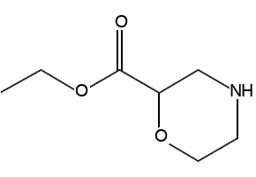 Ethyl morpholine-2-carboxylate structure, CAS 107904-06-3