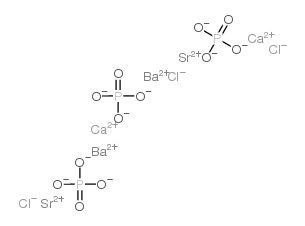 Barium calcium strontium chloride phosphate europium-doped structure, CAS 109037-74-3