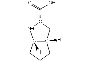 2-Azabicyclo[3.3.0]octane-3-carboxylic acid structure, CAS 109428-53-7