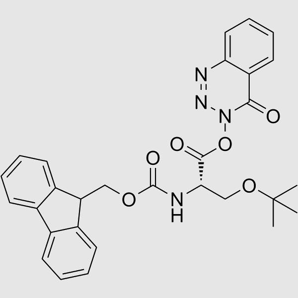 Fmoc-O-tert-Butyl-L-serine 3,4-dihydro-4-oxo-1,2,3-benzotriazin-3-yl ester structure, CAS 109434-27-7